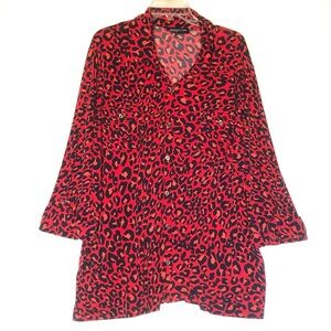 Jones Of NewYork 3X Signature Woman’s Button Down  Roll Up Sleeves Blouse